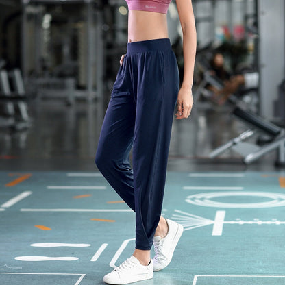 Women Wide Yoga Pants Loose Straight Trousers Pants Outdoor Sport Fitness Running Pants Loose Hip Hop Sreet Dance Trousers-2
