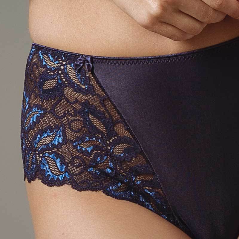 Sheer Lace Tanga Panty Lavinia Dare Me Navy Blue-2