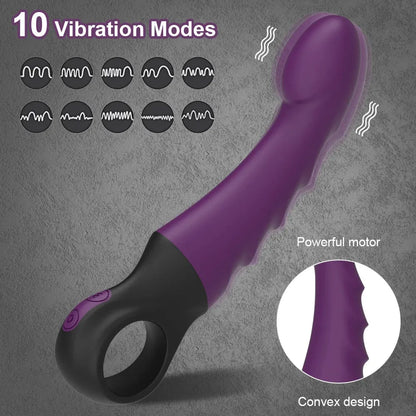 Silicone Dual Vibration G-Spot Rabbit Vibrator-2
